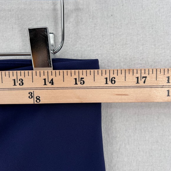 THEORY Classic Skinny Pants Womens 6 Blue Mid Rise Perform Tech Midrise Slim - Picture 10 of 13